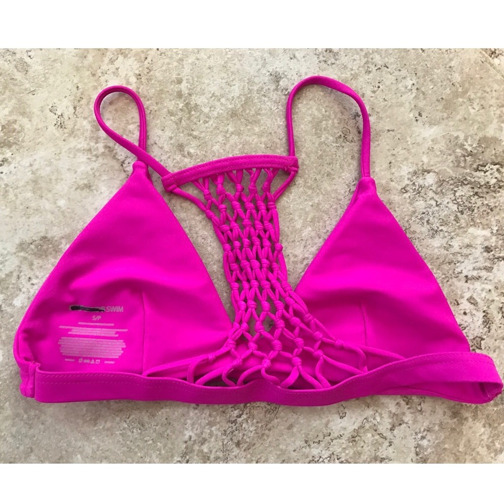 ❌SOLD❌Express Hot Pink Bikini Top Size Small✨ - Picture 5 of 6