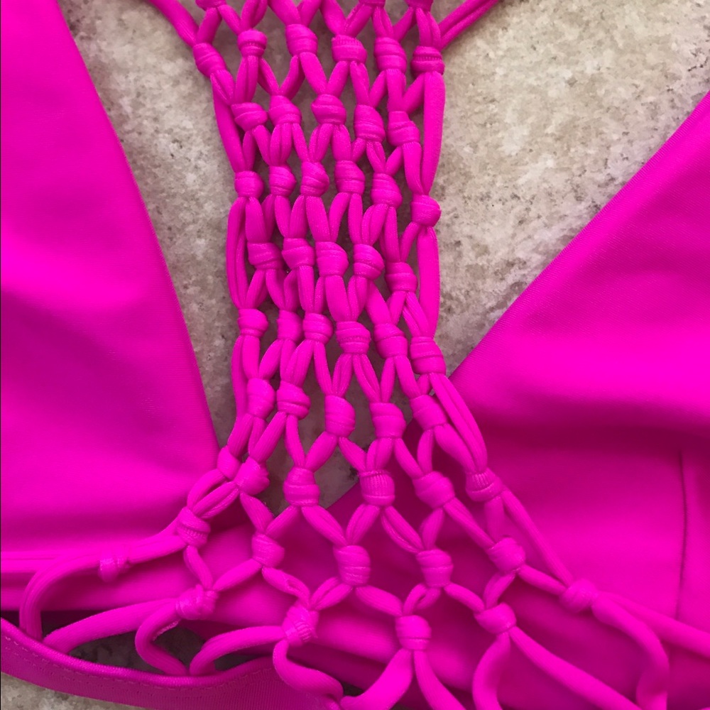 ❌SOLD❌Express Hot Pink Bikini Top Size Small✨ - Picture 6 of 6