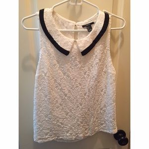 Forever 21 Brand - White Vintage Lace Top