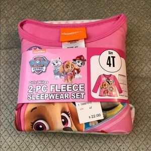 Toddler Girl 4T Paw Patrol Fleece PJ set