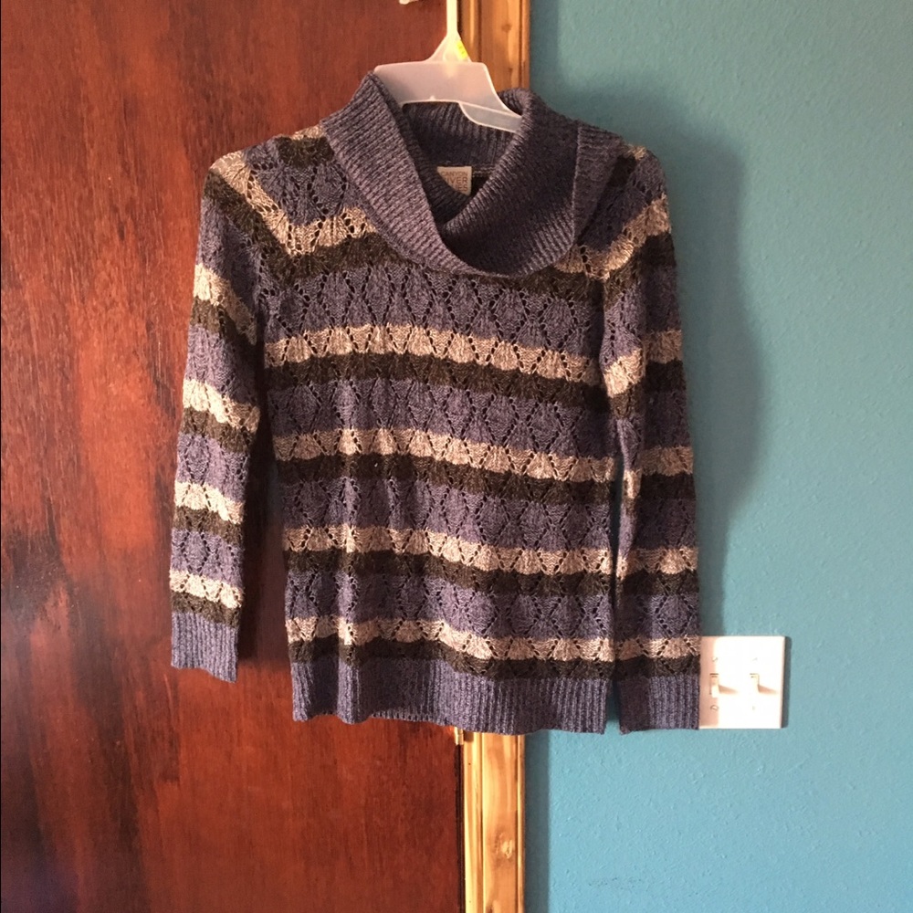 Blue and Gray Sweater