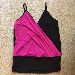 Torrid Black and Pink Dressy Top