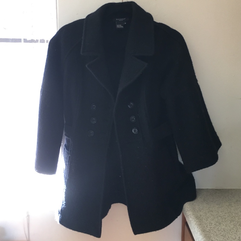 Black pea coat