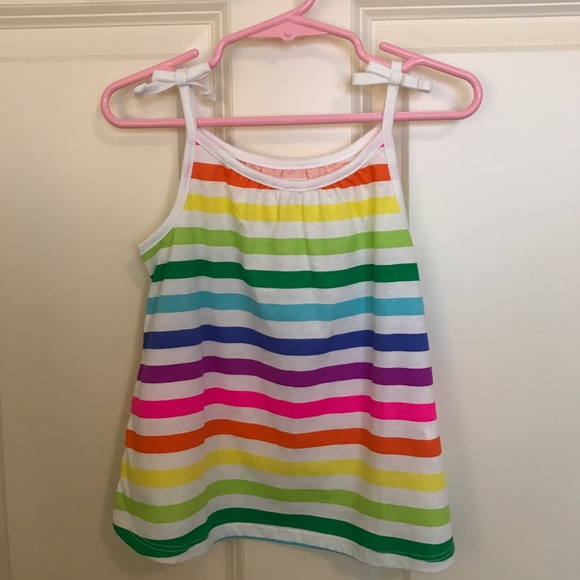 Lot of 2 Rainbow Stripe Girl 3T - Picture 2 of 2