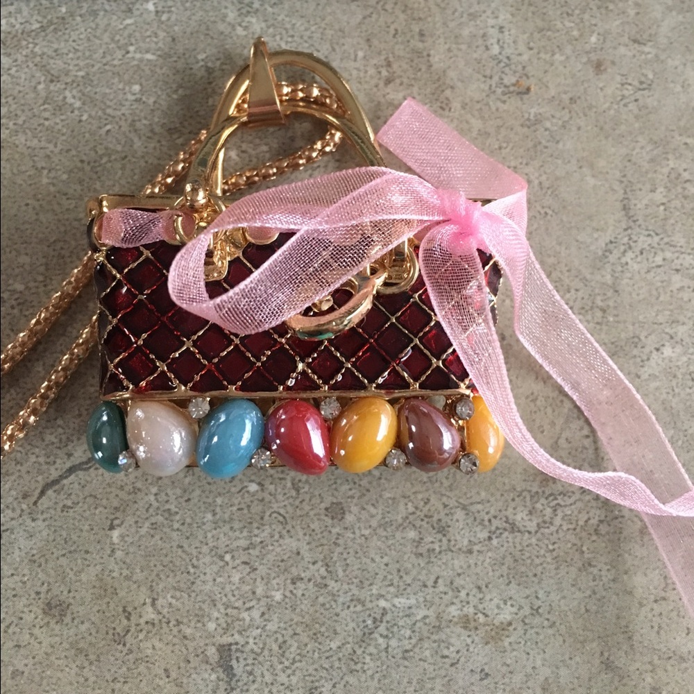 Betsy Johnson Inlaid Crystal Purse