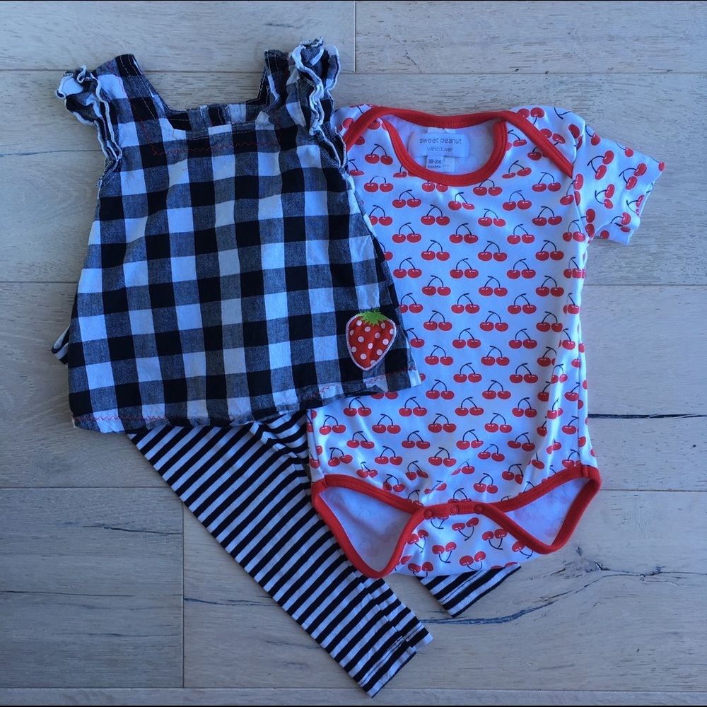 Sweet Peanut Onesie, Carter's Top and Pants Set