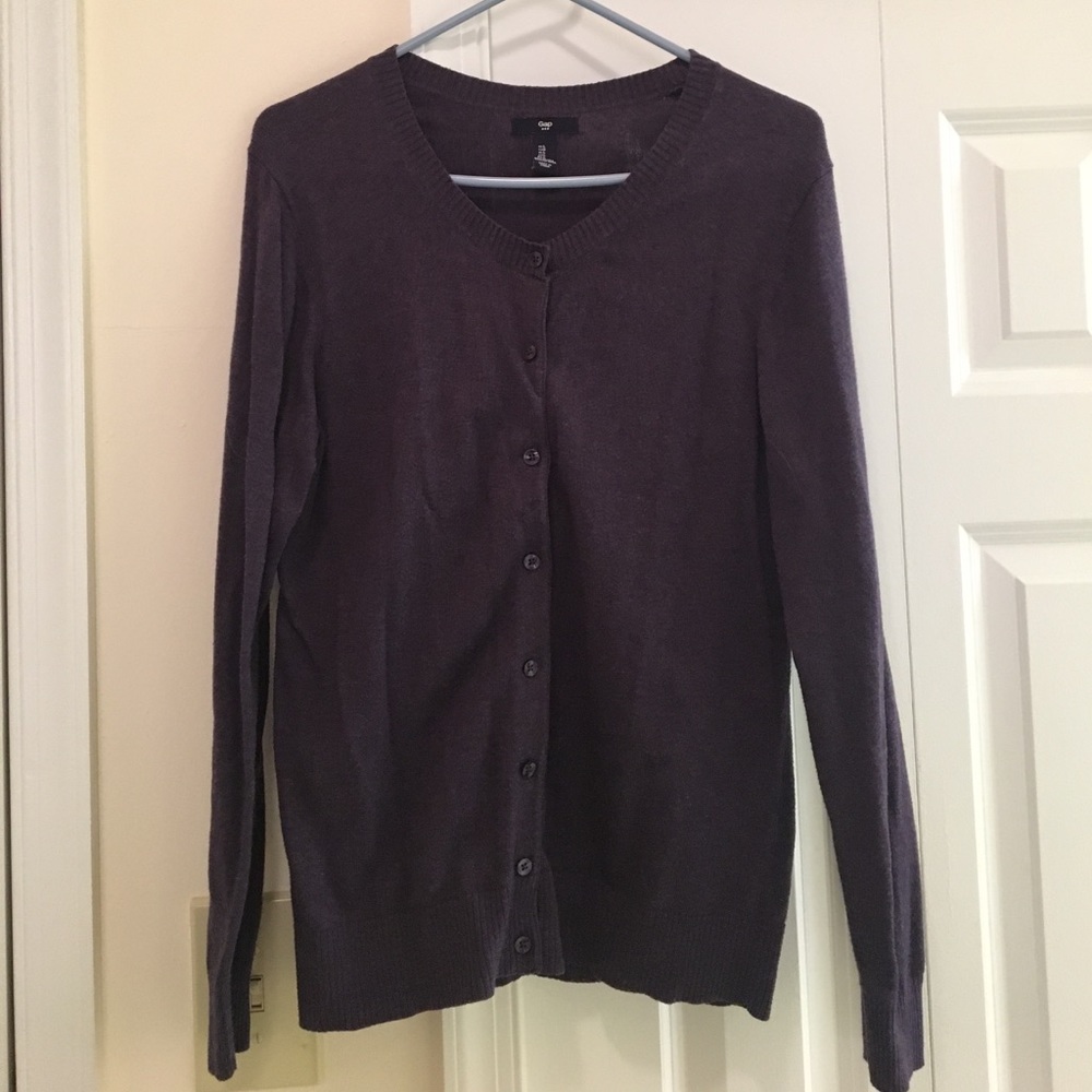 Gap purple cardigan