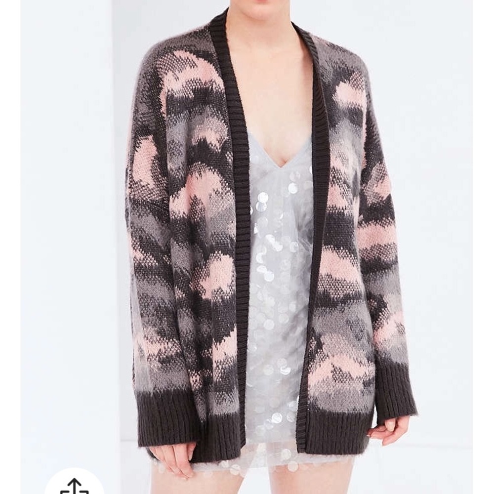 Ecote Brushed Camo Cardigan