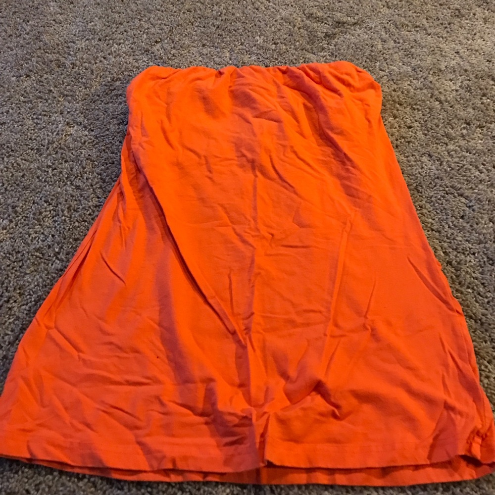 Orange tube top