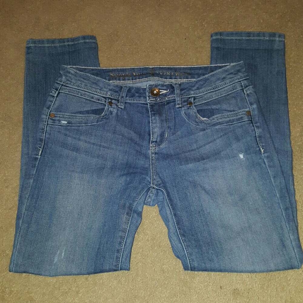 Light wash jeans