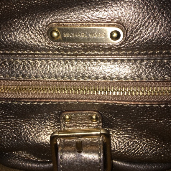 Authentic Michael Kors Bronze purse - Picture 2 of 7