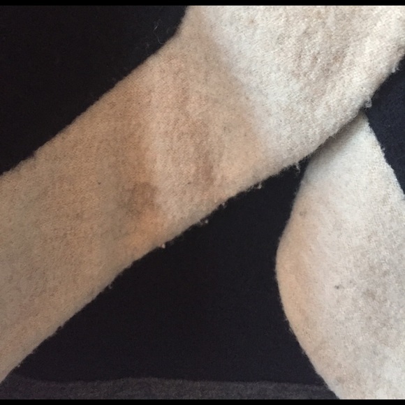 Anthropologie Navy wool poncho with hood. Sz S - Picture 4 of 4