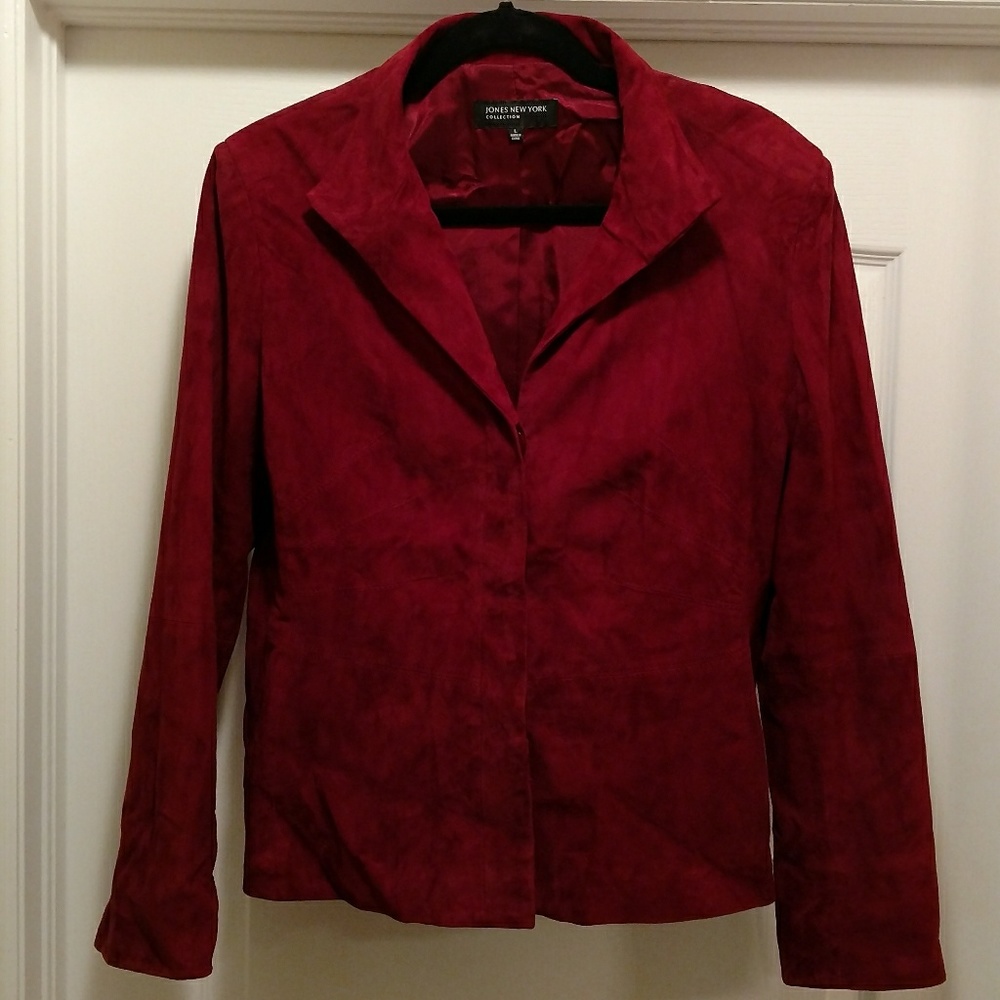 Jones NY Collection  soft  suede jacket