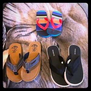 Boys Flip Flops*  Lot of 3