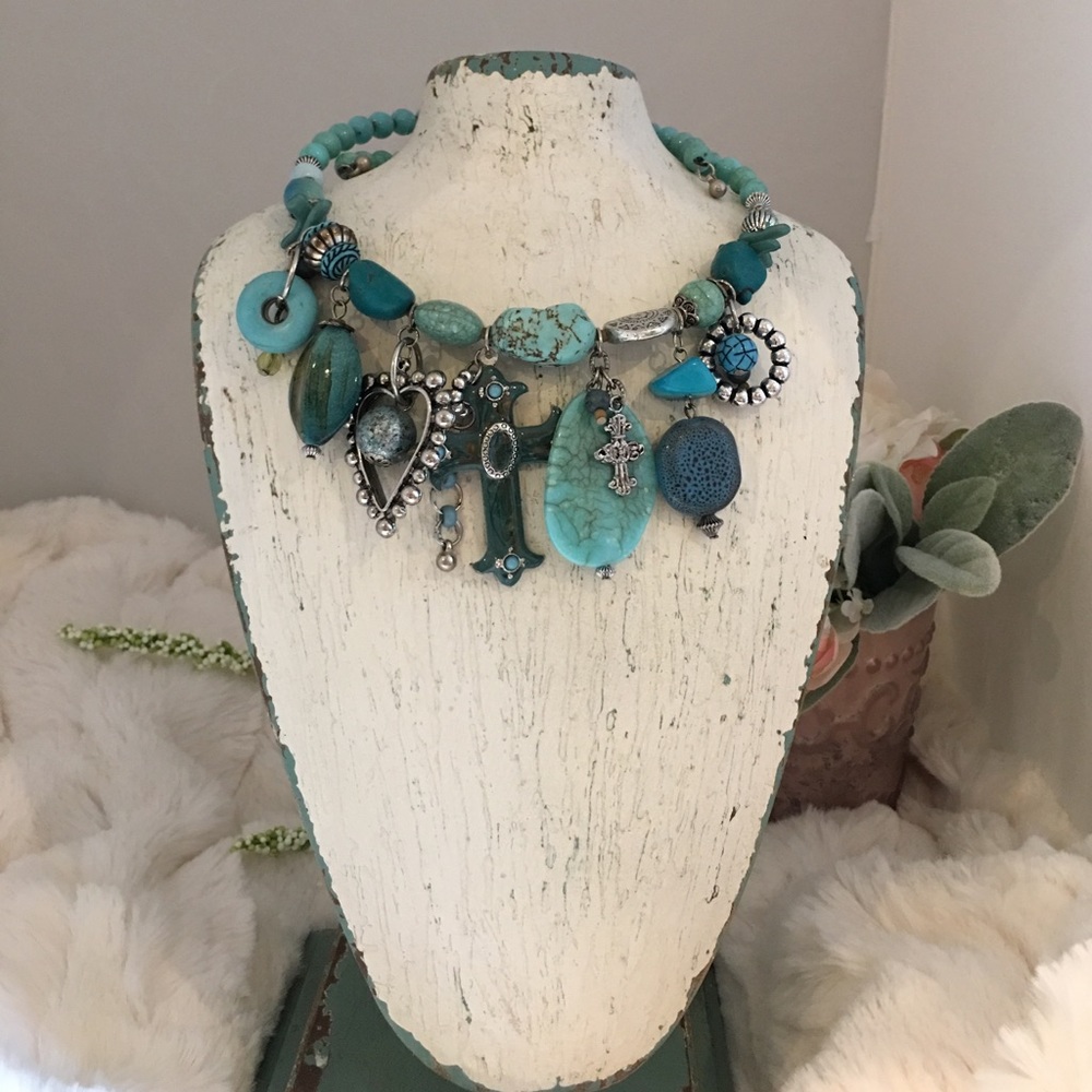 "Turquoise" & Teal Choker - BRAND NEW!