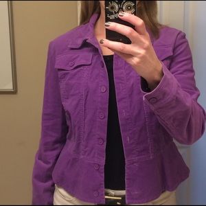 Allison Taylor purple jacket