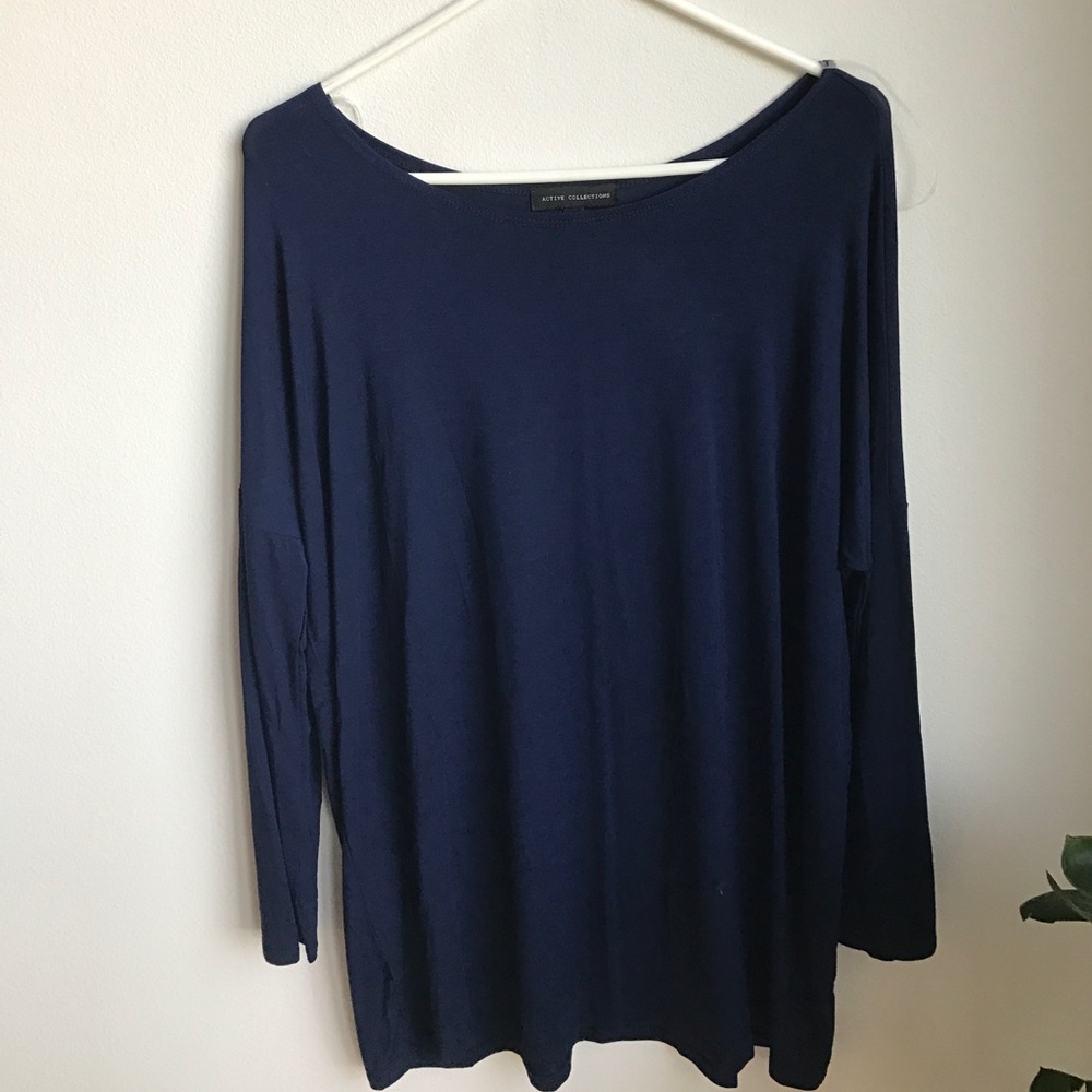 Long sleeve piko dress