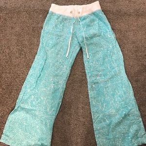 Lilly Pulitzer aqua beach pant