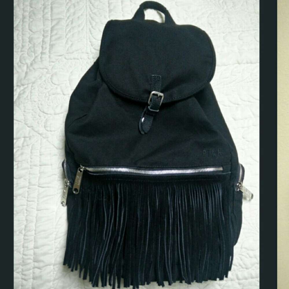 Victoria Secret Fringe Backpack PINK