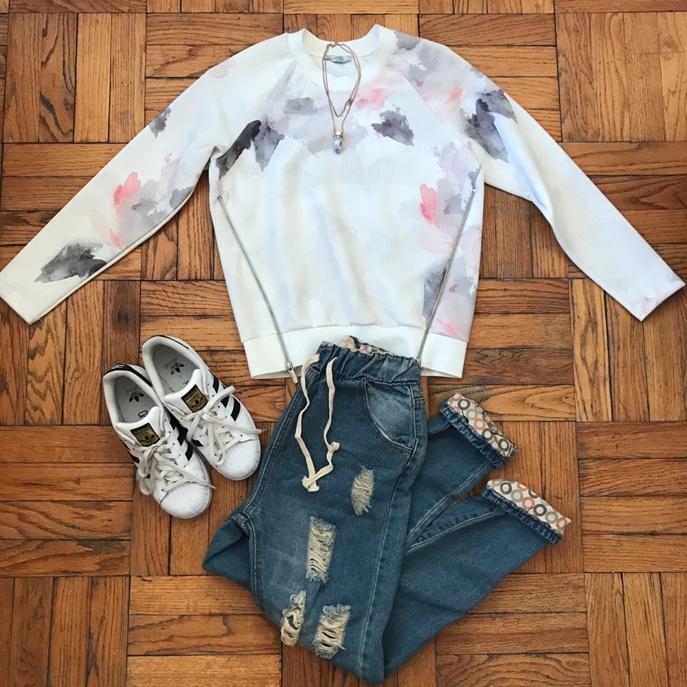 Long Sleeve Paint Splash Top