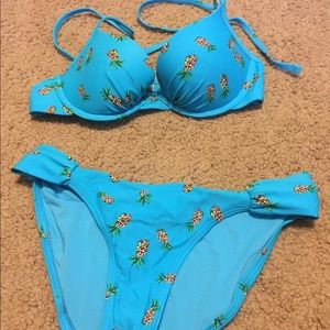 Beautiful Aerie Pineapple Bikini Set