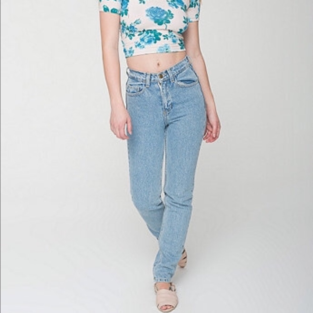 American Apparel High Waisted Jeans