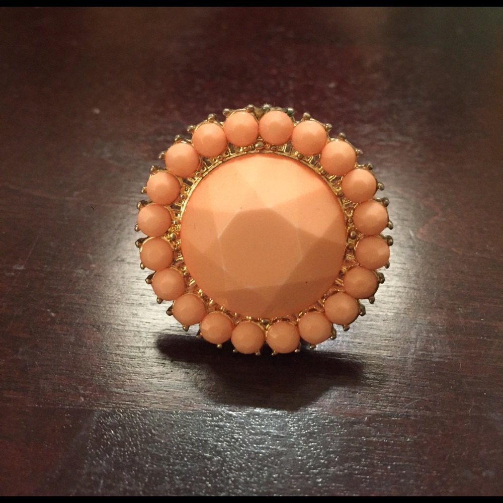 Peach Statement Ring