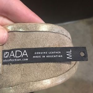 ADA Genuine Leather Wrap Belt in Gold