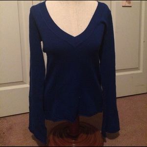 Blue long sleeve large sweater