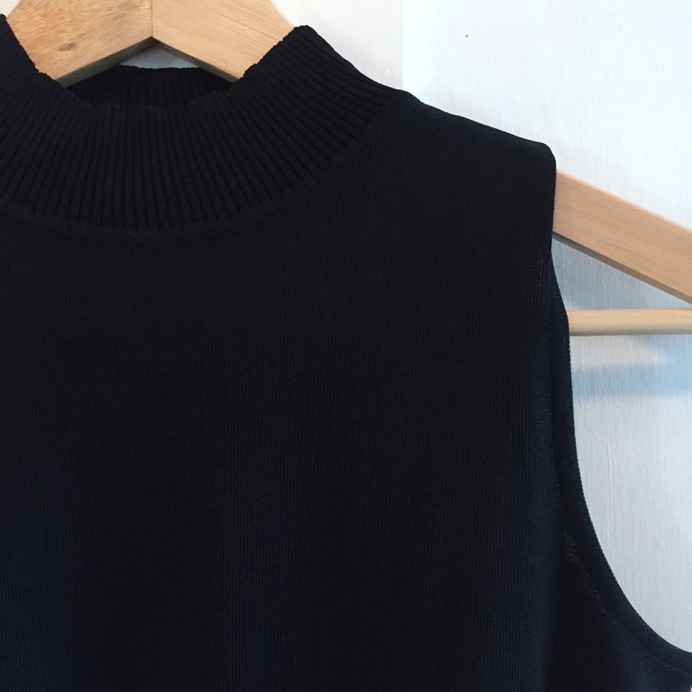 Misook Black Mock Turtleneck - Picture 2 of 6