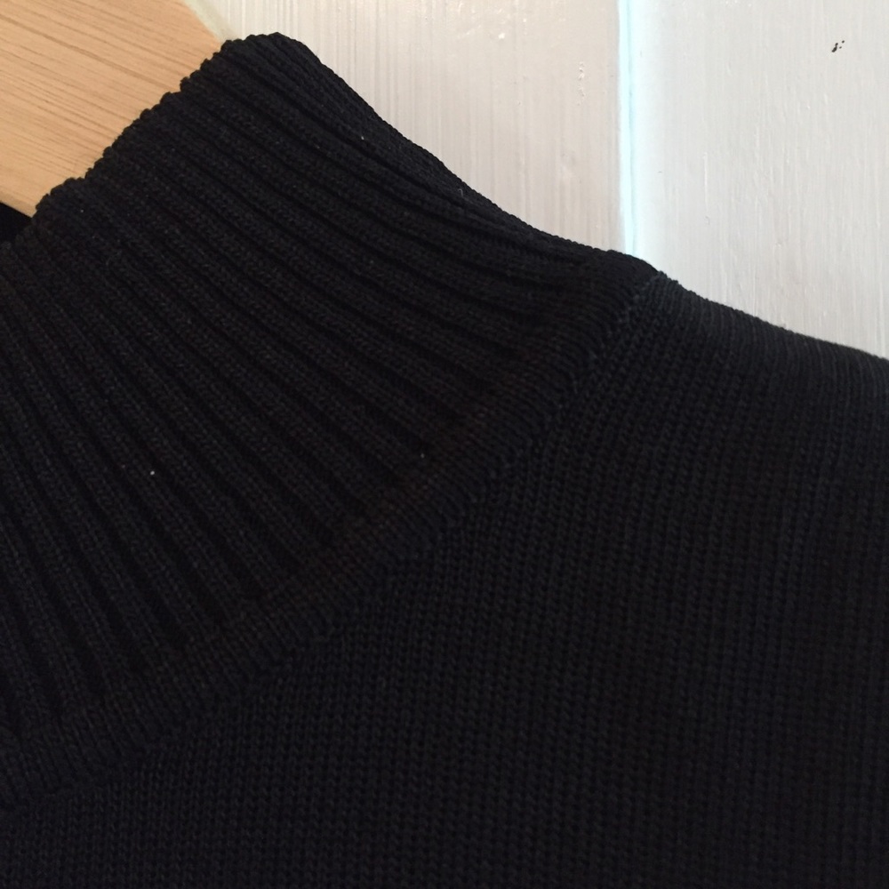 Misook Black Mock Turtleneck - Picture 4 of 6