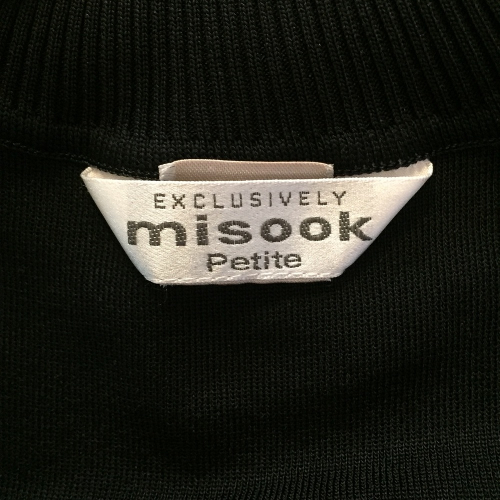 Misook Black Mock Turtleneck - Picture 6 of 6