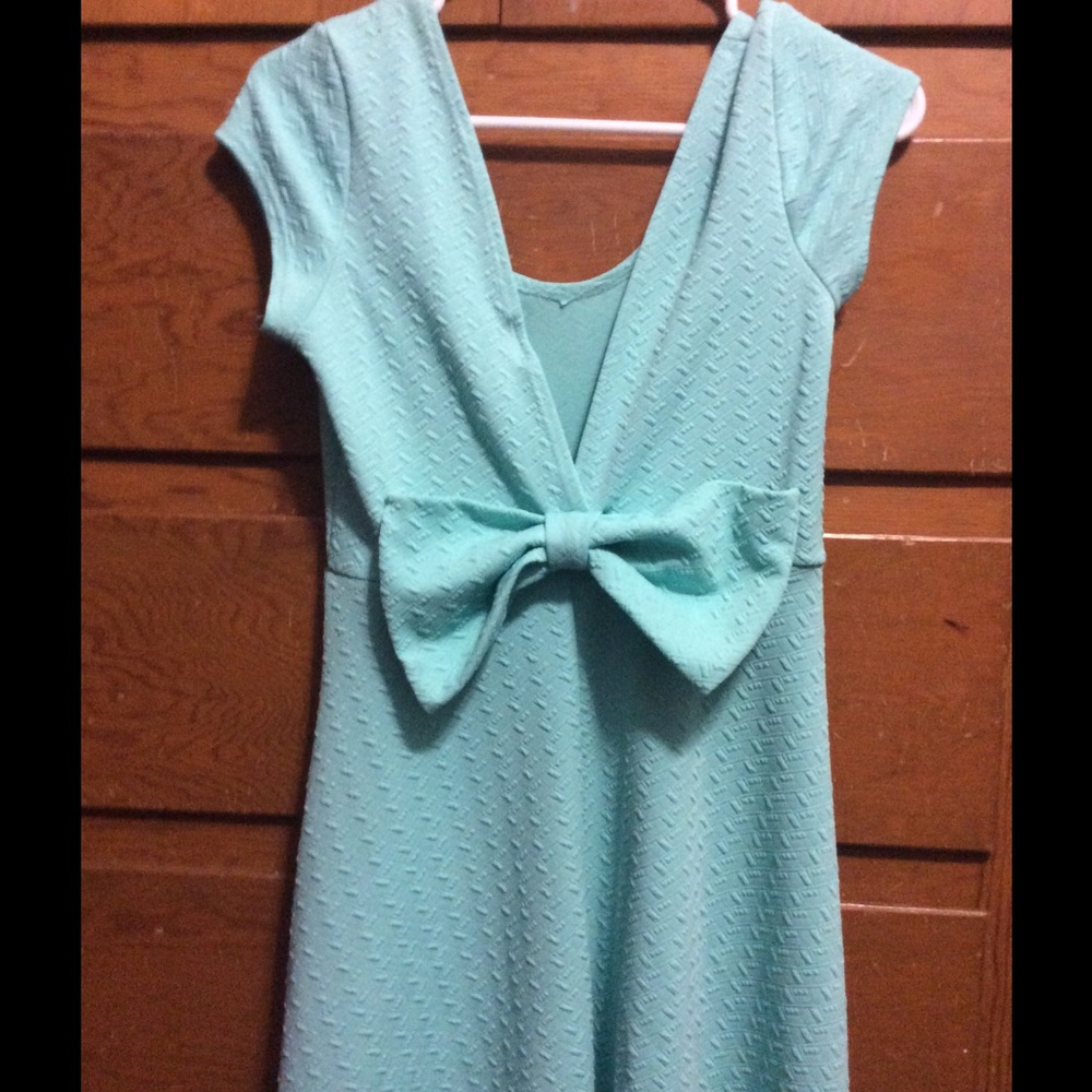 Mint Blue Bow Dress ❤️