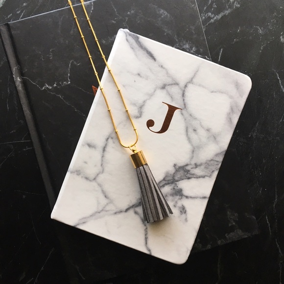 JenniferPtk Jewelry - Vegan Suede Gold-Tone Tassel Layering Necklace