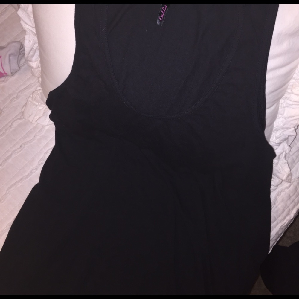 Black tank top
