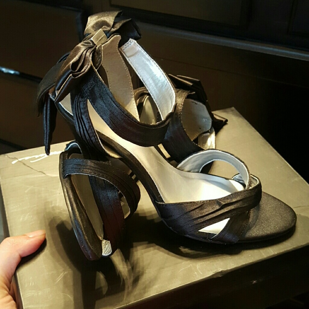 Satin heels