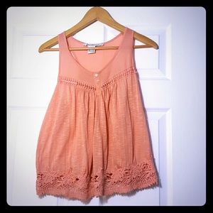 Boho American Rag crochet top