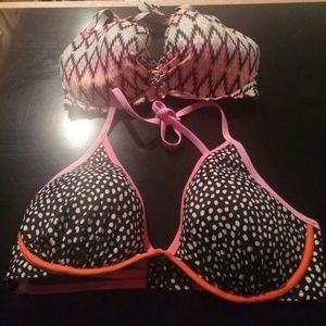 VICTORIA SECRET 2 halter bikini tops
