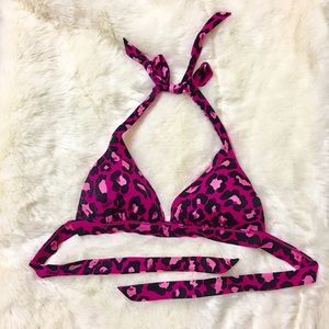 VS Pink Leopard Print Bikini Top ✨Lowest Price✨