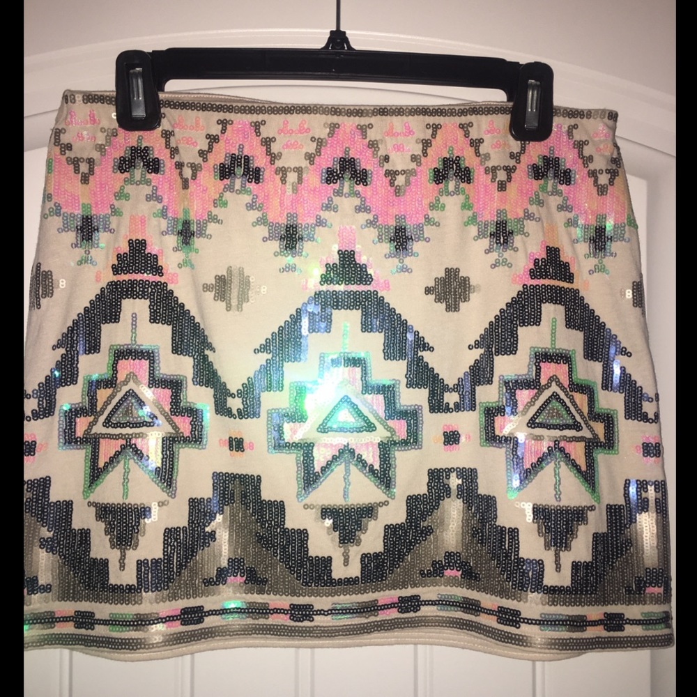 Express Sequin Skirt