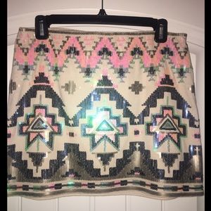 Express Sequin Skirt