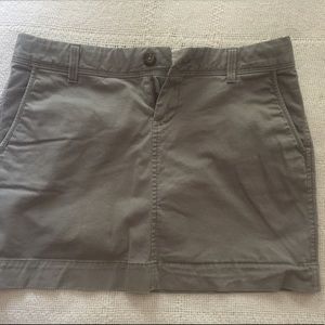 Old navy favorite khaki grey mini skirt