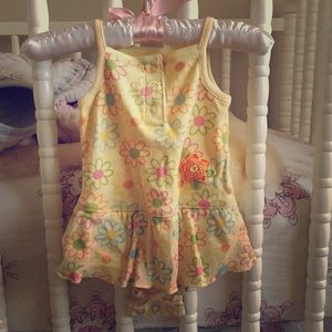 Baby girl yellow dress newborn