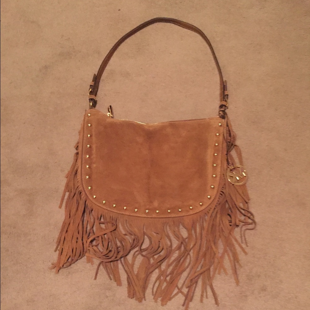 SOLD NEW MichaelKors Fringed Suede purse
