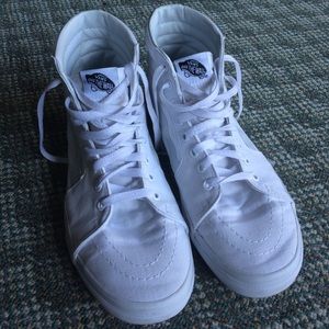 White High Top Vans