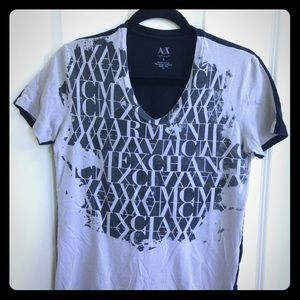 ARMANI EXCHANGE V NECK T SHIRT