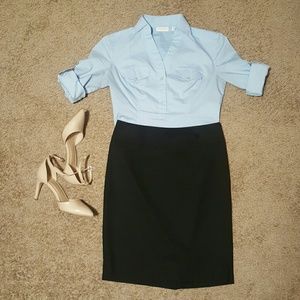 2p black The Limited business pencil skirt