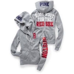 VICTORIA SECRET BOSTON RED SOX ZIP UP