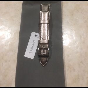 NWT MICHELE Genuine Leather 16 mm Watch Strap