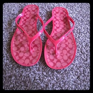 Coach rubber sandals